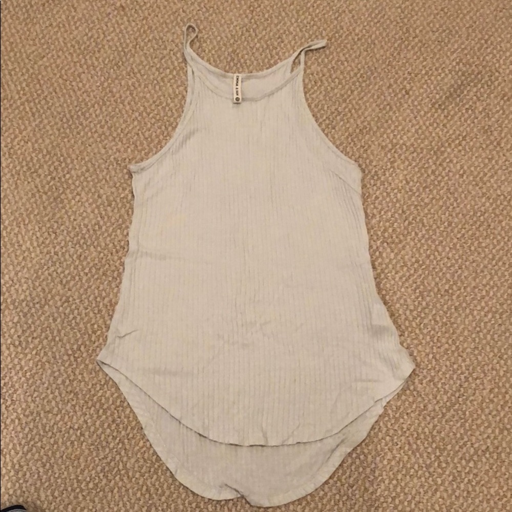 Cute high neck tank